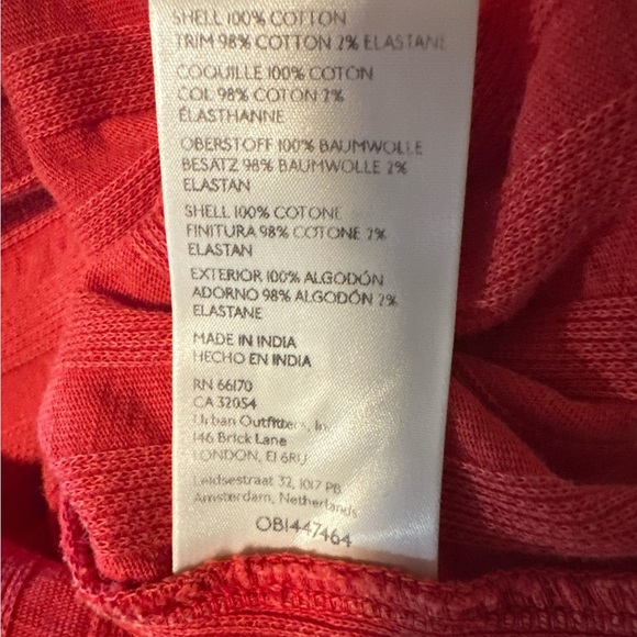 Free People- We The Free Wild Hearts Red Henley. - Picture 7 of 7